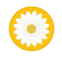 Retro Daisy Large Disposable Plate - Pretty Day