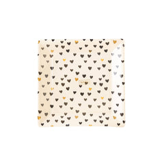 My Mind’s Eye - XOX1041 - Square Hearts Paper Plate - Pretty Day