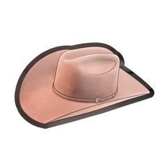 Brown Felt Hat Dessert Plates 8pk. JN23 S7069 - Pretty Day