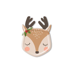 PLTS390A - Reindeer Shaped Paper Plate - Pretty Day