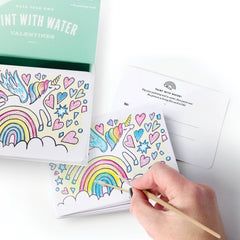 Unicorn Paint With Water Valentines-18pk S8083 - Pretty Day