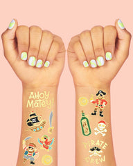 Ahoy Matey! Tats - 44 foil temporary tattoos - Pretty Day
