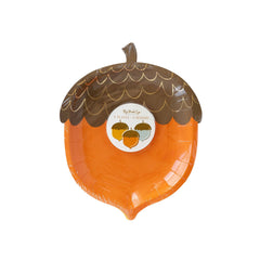 Harvest Acorn Shaped Paper Plate Set-9pk. - Pretty Day
