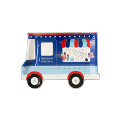 Firework Truck Shaped Plate- 8pk - Pretty Day