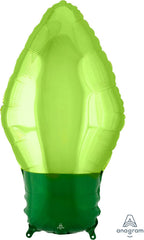 Green Christmas Light Bulb Foil Balloon S3142 - Pretty Day