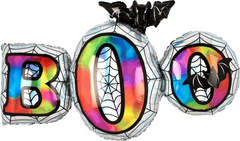 Boo Halloween Jumbo Foil Balloon with Bat S3120 - Pretty Day