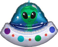 Cute Alien UFO Space Jumbo Foil Space Balloon S4027 - Pretty Day