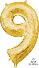 Gold 9 Jumbo Foil Balloon S1005 - Pretty Day
