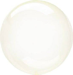 Clear Yellow Orb Round Plastic Balloon S3089 - Pretty Day