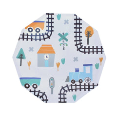 Steam Train Small Plates (Set of 8) S3029 - Paper & Parties