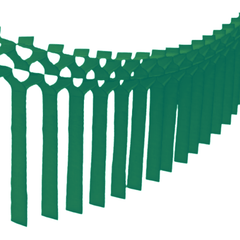 Dark Green 12 Ft Tissue Macrame Garland - Pretty Day