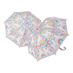 Colour Changing Umbrella - Rainbow Unicorn S6027 - Pretty Day