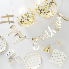 Gold Foiled Birthday Party in a Box S6053 - Pretty Day