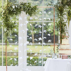 White Origami Wedding Backdrop (Copper Stand Sold Separately) S7138 S7139 - Pretty Day