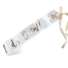 6 Pack - I Do Crew Bachelorette Party Sashes S5096 - Pretty Day
