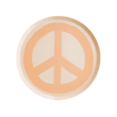 Peace & Love Peace Dessert Plates - 8 Pk S3113 - Pretty Day