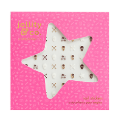 Gold Skull Nail Stickers - 1 Pk M0067 - Pretty Day
