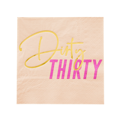 Milestone "Dirty Thirty" Large Napkins - 16 Pk. S5190 - Pretty Day