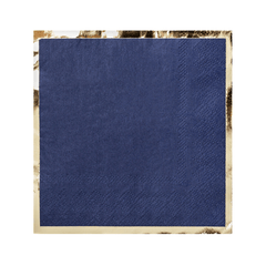 Navy and Gold Paper Cocktail Napkins S1152 - Pretty Day