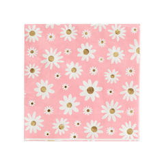 Peace & Love Daisy Large Napkins - 16 Pac S3026 - Pretty Day