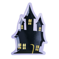 Halloween Haunted House Die-Cut Dessert Plates - 8 Pack S0103 - Pretty Day