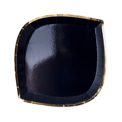 Navy Blue and Gold Paper Party Plates - Large S2149 - Pretty Day