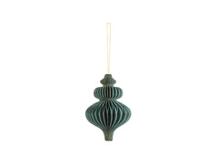 Paper Honeycomb Icicle Ornament in Bottle Green M1046 - Pretty Day