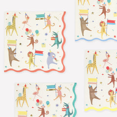 Animal Parade Large Napkins 16pk. S5133 - Pretty Day