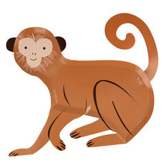 Monkey Safari Party Plates- 8pk S3116 - Pretty Day