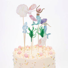 Mermaid Party Cake Topper Set S4067 - Pretty Day
