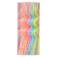 Pastel Swirly Birthday Candles S1183 - Pretty Day