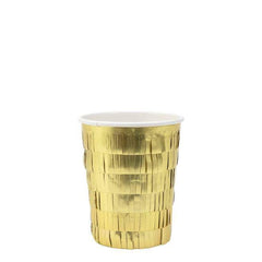 Gold Fringe Party Cups S1123 - Pretty Day