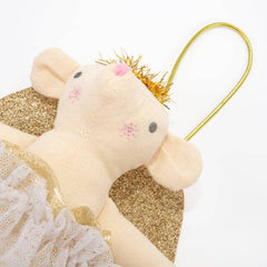 Gold Angel Mouse Christmas Tree Topper M1147 - Pretty Day