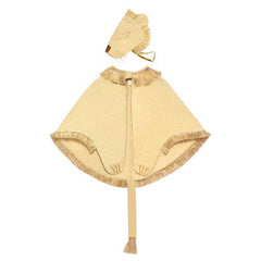 Lion costume cape with tail and hat