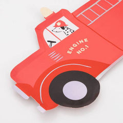 Fire Truck Party Plates (x 8) S7076 - Pretty Day