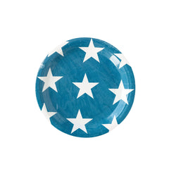 Hamptons Navy Star Paper Plate - 8 pack S7105 - Pretty Day
