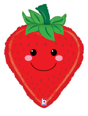 Standard 26" Foil Strawberry Balloon S3134 - Pretty Day