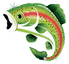 The Big One Party Trout Foil Balloon S3137 - Pretty Day