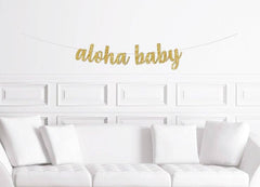 Aloha Baby Banner - Pretty Day