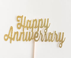 Happy Anniversary Cake Topper - Pretty Day