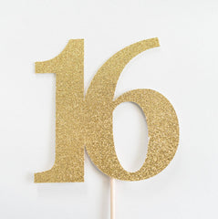 Sweet 16 Cake topper - Pretty Day