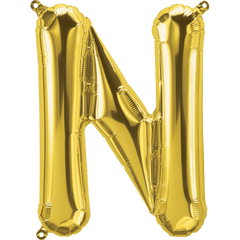 Small 16" Gold N Letter Balloon S4013 - Pretty Day