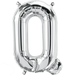 Small 16" Silver Letter Q Balloon S4020 - Pretty Day