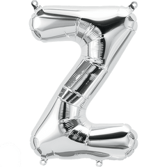 Small 16" Silver Letter Z Balloon S4022 - Pretty Day