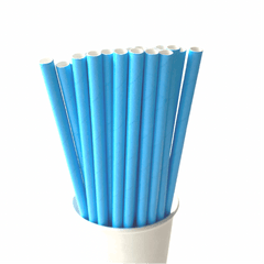 Cool Light Blue Eco Friendly Paper Straws S9084 - Pretty Day