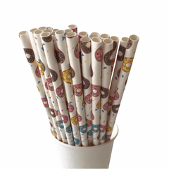 Donut Eco Friendly Paper Straws S7093 - Pretty Day