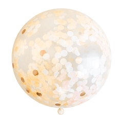 Jumbo Confetti Balloon - Peach S2113 - Pretty Day