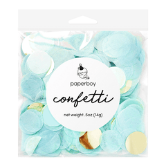 Light Blue & Gold Confetti S7004 - Pretty Day