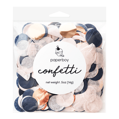 Navy, Blush & Rose Gold Confetti S7048 - Pretty Day