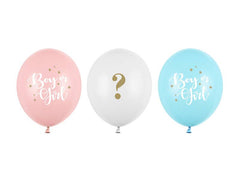 Girl or Boy Gender Reveal Balloons - 3pk C032 - Pretty Day